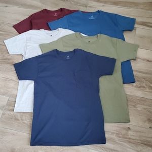 👕 Hanes Pocket T-shirt Bundle-5